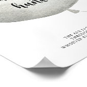 Beer Ballon pacifier jachtwedstrijd poster baby sh (Hoek)