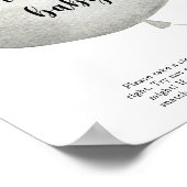 Beer ballon Zeg geen baby Poster (Hoek)