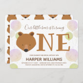 Beer ballonnen Baby eerste verjaardag Kaart (Voorkant / Achterkant)