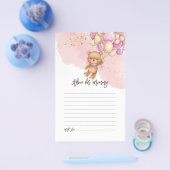 Beer-ballonnen Baby shower-advieskaart Flyer (Enkel)