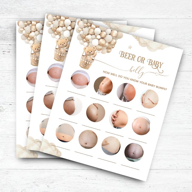 Beer ballonnen Baby shower Bier of Baby Belly spel (Creator heeft geüpload)