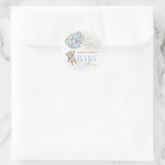 Beer Ballonnen Baby shower Dank u Ronde Sticker (Tas)