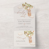 Beer ballonnen Baby shower in één uitnodiging (Binnen)