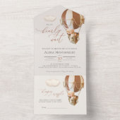 Beer ballonnen Baby shower in één uitnodiging (Binnen)