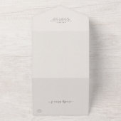 Beer ballonnen Baby shower in één uitnodiging (Buitenkant)