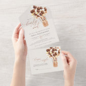 Beer ballonnen Baby shower in één uitnodiging (Afscheurbaar)