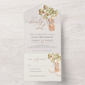 Beer ballonnen Baby shower in één uitnodiging (Binnen)