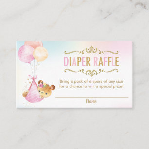 Beer Ballonnen Baby shower Luier Raffle Ticket Informatiekaartje