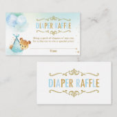 Beer Ballonnen Baby shower Luier Raffle Ticket Informatiekaartje (Voorkant / Achterkant)