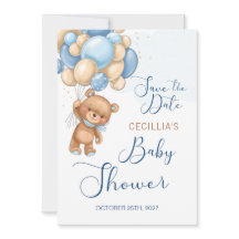 Beer ballonnen Baby shower Opslaan Datum