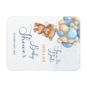 Beer ballonnen Baby shower Opslaan Datum Magneet (Horizontaal)