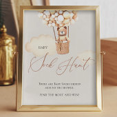 Beer ballonnen Baby Sock Hunt - Sign Foto Afdruk