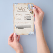 Beer ballonnen Baby voorspellingen & advies spel Flyer (Hand)