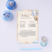 Beer ballonnen Baby voorspellingen & advies spel Flyer (Enkel)
