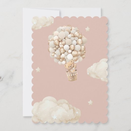 Beer ballonnen Barly Wachten Baby Girl Shower Kaart (Achterkant)