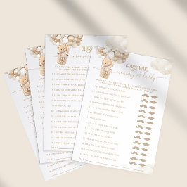 Beer Ballonnen Barly Wachten Baby shower spel