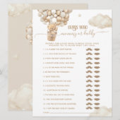 Beer Ballonnen Barly Wachten Baby shower spel Kaart (Voorkant / Achterkant)