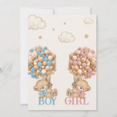 Beer ballonnen Barly Wachten Twins baby shower Kaart (Achterkant)