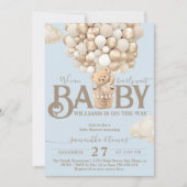 Beer ballonnen Barly Wait Baby Boy Shower Kaart (Voorkant)