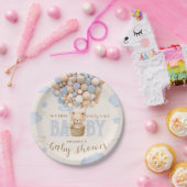 Beer ballonnen Barly Wait Baby Boy Shower Papieren Bordje (Feest)