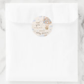 Beer ballonnen Barly Wait Boy Shower Dank u Ronde Sticker (Tas)