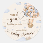 Beer ballonnen Barly Wait Boy Shower Dank u Ronde Sticker (Voorkant)