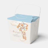 Beer-ballonnen Blauwe bruine roomdoos Bedankdoosjes (Voorkant Zijde)