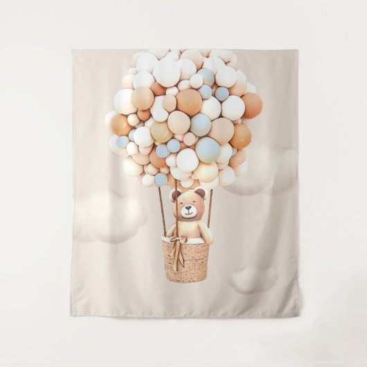 Beer ballonnen Blauwe Virtuele Shower Backdrop Wandkleed (Voorkant)