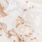 Beer Ballonnen Bruin Bearly Wait Baby shower Bedankjes Labels