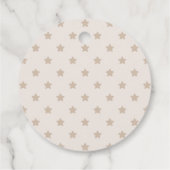 Beer Ballonnen Bruin Bearly Wait Baby shower Bedankjes Labels (Achterkant)