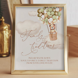 Beer ballonnen Favoriete Familie Traditionele Teke Foto Afdruk