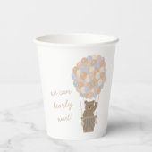 Beer Ballonnen Genderneutraal Baby shower Welkom Papieren Bekers (Achterkant)