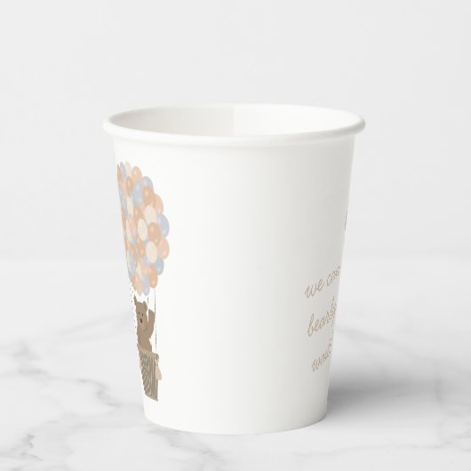 Beer Ballonnen Genderneutraal Baby shower Welkom Papieren Bekers (Links)