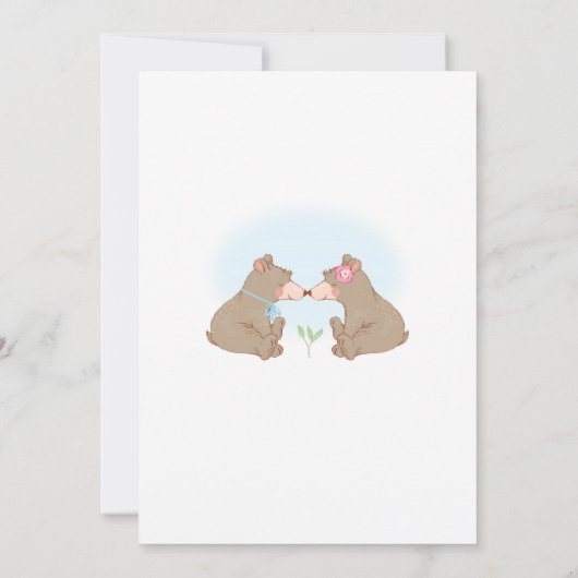 Beer + Ballonnen Geslacht Onthulling Uitnodiging (Achterkant)