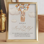 Beer ballonnen - Hoe groot is de buik van mama - T Foto Afdruk