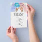 Beer ballonnen juiste prijs, seksespecifieke game flyer (Hand)