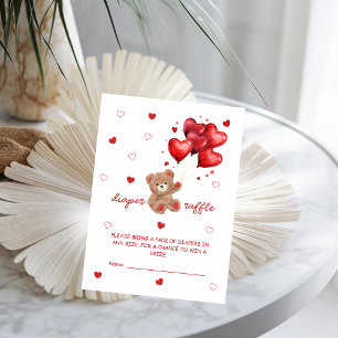 Beer Ballonnen Luier loterij spel Informatiekaartje