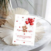 Beer Ballonnen Luier loterij spel Informatiekaartje