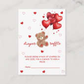 Beer Ballonnen Luier loterij spel Informatiekaartje (Voorkant)