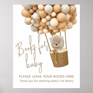 Beer ballonnen Modern Baby shower boek voor baby Poster
