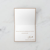 Beer ballonnen Modern Genderneutraal Baby shower Bedankkaart (Binnen)