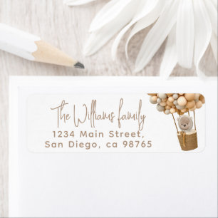 Beer ballonnen Modern Genderneutraal Baby shower Etiket