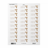 Beer ballonnen Modern Genderneutraal Baby shower Etiket (Full Sheet)