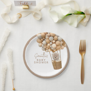 Beer ballonnen Modern Genderneutraal Baby shower Papieren Bordje