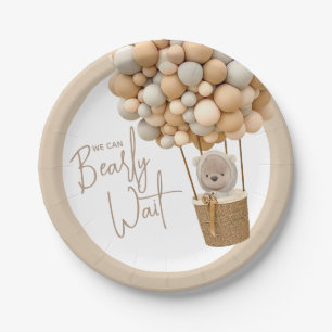Beer ballonnen Modern Genderneutraal Baby shower Papieren Bordje
