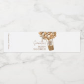 Beer ballonnen Modern Genderneutraal Baby shower Waterfles Etiket (Enkel label)