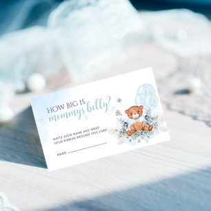 Beer ballonnen Modern Hoe groot is mama's buik spe Informatiekaartje