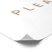 Beer ballonnen Moderne Baby shower bevoordeelt Poster (Hoek)