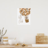 Beer ballonnen Moderne Baby shower cadeaus en Kaar Poster (Keuken)