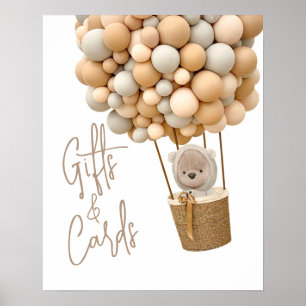 Beer ballonnen Moderne Baby shower cadeaus en Kaar Poster